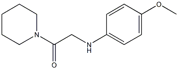 2-[(4-methoxyphenyl)amino]-1-(piperidin-1-yl)ethan-1-one,,结构式