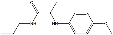 2-[(4-methoxyphenyl)amino]-N-propylpropanamide Structure