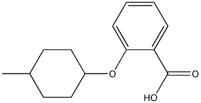 2-[(4-methylcyclohexyl)oxy]benzoic acid Structure