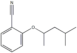 2-[(4-methylpentan-2-yl)oxy]benzonitrile,,结构式