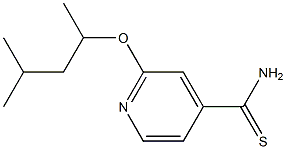 2-[(4-methylpentan-2-yl)oxy]pyridine-4-carbothioamide,,结构式