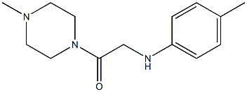 2-[(4-methylphenyl)amino]-1-(4-methylpiperazin-1-yl)ethan-1-one Struktur