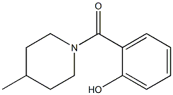 2-[(4-methylpiperidin-1-yl)carbonyl]phenol,,结构式