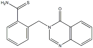 2-[(4-oxo-3,4-dihydroquinazolin-3-yl)methyl]benzene-1-carbothioamide 结构式