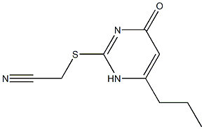 2-[(4-oxo-6-propyl-1,4-dihydropyrimidin-2-yl)sulfanyl]acetonitrile