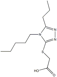 2-[(4-pentyl-5-propyl-4H-1,2,4-triazol-3-yl)sulfanyl]acetic acid