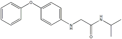 2-[(4-phenoxyphenyl)amino]-N-(propan-2-yl)acetamide 结构式