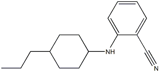 2-[(4-propylcyclohexyl)amino]benzonitrile 结构式