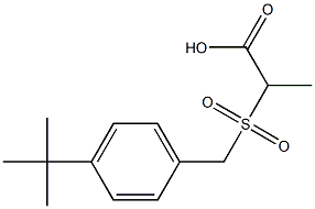 2-[(4-tert-butylbenzyl)sulfonyl]propanoic acid Struktur