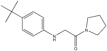 2-[(4-tert-butylphenyl)amino]-1-(pyrrolidin-1-yl)ethan-1-one,,结构式