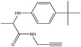 2-[(4-tert-butylphenyl)amino]-N-(prop-2-yn-1-yl)propanamide Structure