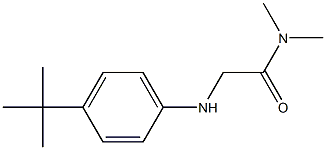 2-[(4-tert-butylphenyl)amino]-N,N-dimethylacetamide,,结构式