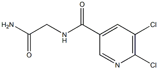 2-[(5,6-dichloropyridin-3-yl)formamido]acetamide,,结构式