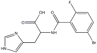  2-[(5-bromo-2-fluorophenyl)formamido]-3-(1H-imidazol-4-yl)propanoic acid