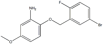 2-[(5-bromo-2-fluorophenyl)methoxy]-5-methoxyaniline