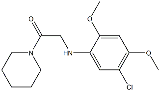 2-[(5-chloro-2,4-dimethoxyphenyl)amino]-1-(piperidin-1-yl)ethan-1-one