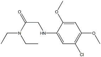 2-[(5-chloro-2,4-dimethoxyphenyl)amino]-N,N-diethylacetamide