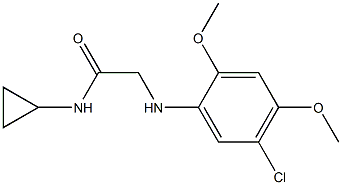2-[(5-chloro-2,4-dimethoxyphenyl)amino]-N-cyclopropylacetamide 化学構造式