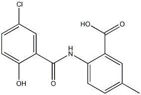 2-[(5-chloro-2-hydroxybenzene)amido]-5-methylbenzoic acid