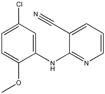 2-[(5-chloro-2-methoxyphenyl)amino]pyridine-3-carbonitrile 化学構造式