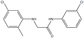 2-[(5-chloro-2-methylphenyl)amino]-N-(3-chlorophenyl)acetamide