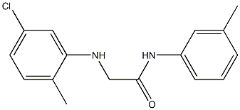 2-[(5-chloro-2-methylphenyl)amino]-N-(3-methylphenyl)acetamide 结构式