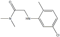 2-[(5-chloro-2-methylphenyl)amino]-N,N-dimethylacetamide 化学構造式