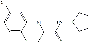 2-[(5-chloro-2-methylphenyl)amino]-N-cyclopentylpropanamide