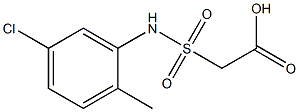 2-[(5-chloro-2-methylphenyl)sulfamoyl]acetic acid 化学構造式