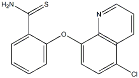 2-[(5-chloroquinolin-8-yl)oxy]benzene-1-carbothioamide 结构式