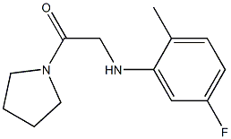 2-[(5-fluoro-2-methylphenyl)amino]-1-(pyrrolidin-1-yl)ethan-1-one Structure