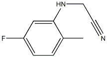 2-[(5-fluoro-2-methylphenyl)amino]acetonitrile,,结构式