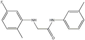 2-[(5-fluoro-2-methylphenyl)amino]-N-(3-methylphenyl)acetamide Struktur