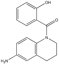 2-[(6-amino-1,2,3,4-tetrahydroquinolin-1-yl)carbonyl]phenol Structure