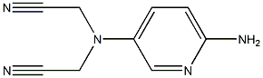 2-[(6-aminopyridin-3-yl)(cyanomethyl)amino]acetonitrile,,结构式