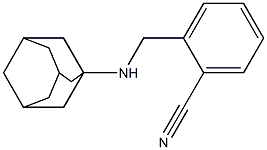 2-[(adamantan-1-ylamino)methyl]benzonitrile 结构式