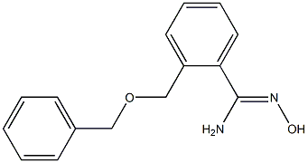 2-[(benzyloxy)methyl]-N'-hydroxybenzenecarboximidamide Struktur