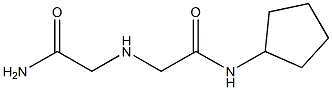 2-[(carbamoylmethyl)amino]-N-cyclopentylacetamide|