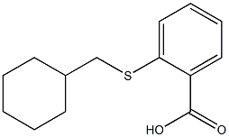 2-[(cyclohexylmethyl)sulfanyl]benzoic acid Structure