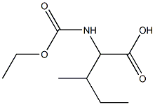 2-[(ethoxycarbonyl)amino]-3-methylpentanoic acid Structure