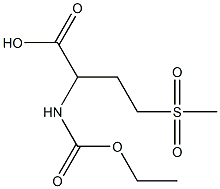 2-[(ethoxycarbonyl)amino]-4-methanesulfonylbutanoic acid Struktur
