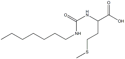 2-[(heptylcarbamoyl)amino]-4-(methylsulfanyl)butanoic acid,,结构式