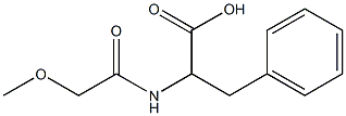 2-[(methoxyacetyl)amino]-3-phenylpropanoic acid Struktur