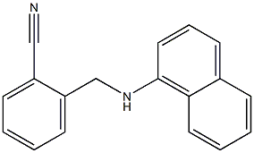 2-[(naphthalen-1-ylamino)methyl]benzonitrile Structure