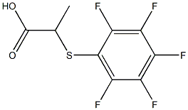 2-[(pentafluorophenyl)thio]propanoic acid Structure