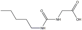 2-[(pentylcarbamoyl)amino]acetic acid Struktur