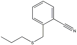 2-[(propylsulfanyl)methyl]benzonitrile Structure