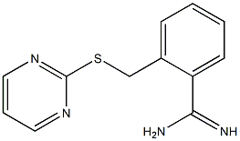 2-[(pyrimidin-2-ylsulfanyl)methyl]benzene-1-carboximidamide|