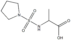 2-[(pyrrolidine-1-sulfonyl)amino]propanoic acid Structure