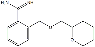 2-[(tetrahydro-2H-pyran-2-ylmethoxy)methyl]benzenecarboximidamide,,结构式